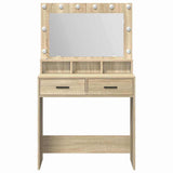 Dressing Table Sonoma Oak 79 x 41 x 135 cm Engineered Wood 865084