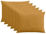 Cushion Cover 6 pcs HEERLEN Yellow 80 x 80 cm Corduroy 913596