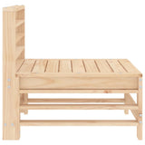 Garden Middle Sofa Solid Wood Pine 825611