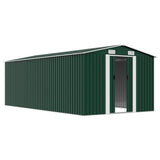 Garden Shed Green Galvanised steel Large Garden Shed 143348