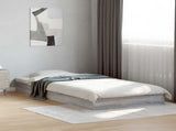 Floor Bed Frame Grey Sonoma 80 x 200 cm Engineered Wood 8009079