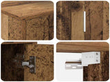 TV Cabinet Set Wall-mounted 4 pcs Old Wood Engineered wood 3397902