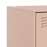 ZNTS Bedside Cabinet Pink 34.5x39x62 cm Steel 841777