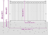 Spike Fence BAARLO Black 42030104