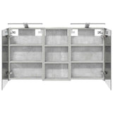 Bathroom Cabinet Set 3 pcs 110 x 10.5 x 60.5 cm Engineered wood 3403723