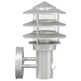 Outdoor Wall Lights with Sensors 2pcs Silver Stainless Steel 4006231