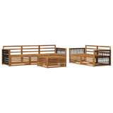 Outdoor Sofa Set 6 pcs Natural Solid Acacia Wood 3383022