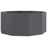 Planter Anthracite 120 x 120 x 50 cm Steel 883747