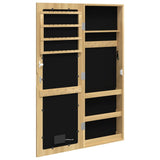 Mirror Jewellery Cabinet with LED Lights Wall Mounted 353252