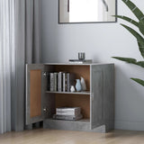 Book Cabinet Concrete Grey 82.5x30.5x80 cm Engineered Wood 802709