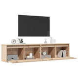 Wall Cabinets 2 pcs 80x30x35 cm Solid Wood Pine 813456