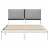 Bed frame White and light grey 160 x 200 cm Solid pine wood 3394372