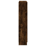 Book Cabinet Smoked Oak 82.5x30.5x150 cm Engineered Wood 815612