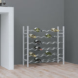 Wine Rack for 36 Bottles White Metal 340910