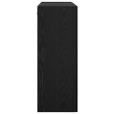 Wall Cabinet Black Oak 69.5 x 34 x 90 cm Engineered Wood 879521