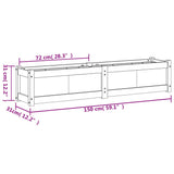 Garden Planters 2 pcs Solid Wood Douglas 837481