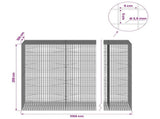 Gabion with 3.5 mm Wire and 5x5 cm Mesh 1150x100x200 cm 3462497