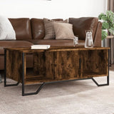 ZNTS Coffee Table Smoked Oak 100x51x40 cm Engineered Wood 848491