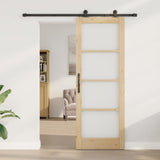 Sliding Door ORKDAL Natural and Black 78 x 211 cm 3331993