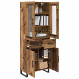 Highboard with Drawer 2 pcs Old Wood Engineered Wood 3415635
