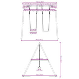 Outdoor Swing Set with 2 Swings 3283579