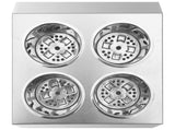 Cutlery Holder 4 Grids Square Stainless Steel 51229