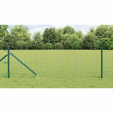 Ground Spike Fence Post 13 pcs Green Powder-Coated Steel 42004237