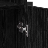Highboard Black Oak 80 x 42.5 x 185 cm Engineered Wood 3402634