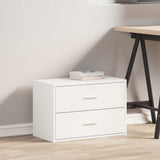 Cabinet with 2 Drawers White 60x31x40 cm Engineered Wood 858821
