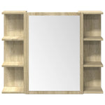 ZNTS 3 Piece Bathroom Furniture set Sonoma Oak Engineered Wood 3324976