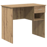 Desk with Drawer Artisan Oak 90 x 49 x 75 cm Engineered Wood 869273