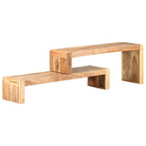 2 Piece TV Cabinet Solid Acacia Wood 323589