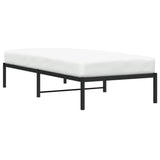 Metal Bed Frame without Mattress Black 90x200cm 373648