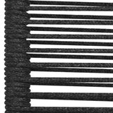 Garden Chair Set of 4 Black Cotton rope Standard 312156