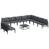 Garden Sofa Set Anthracite Steel 3378999
