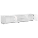 TV Stand 180 x 34.5 x 40 cm High Gloss White Engineered Wood 8011499
