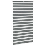 Zebra Blind Dark Grey 125x200 cm Fabric Width 120.9 cm Polyester 4014162
