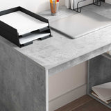 Desk Concrete Grey 108 x 55 x 103.5 cm Engineered Wood 869461