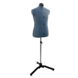 Adjustable Dress Form Male Manual Blue 37.5-45.5 inch Fabric 42018611