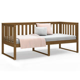 Day Bed without Mattress Honey Brown 100x200 cm Solid Wood Pine 820889