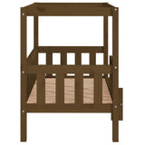 Dog Bed Honey Brown 95.5x73.5x90cm Solid Wood Pine 822385