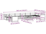 Outdoor Sofa Set 8 pcs Natural Solid Acacia Wood 3384920