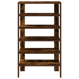 Shoe Rack Smoked Oak 61x32x105 cm Engineered Wood 859864