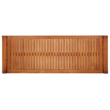 Bench Natural Wood Solid Eucalyptus Wood 2-Seater Durable 47290