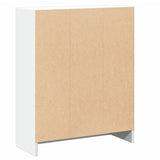 800855 Bookshelf White 60x24x76 cm Engineered Wood