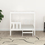 Dog Bed White 95.5x73.5x90 cm Solid Wood Pine 822383