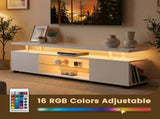 TV Stand for 60 Inch TV LED Gaming Entertainment Center Media Storage Console Table with Large Side T3272P533973