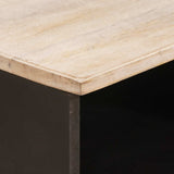 TV Cabinet White Wash Finish 100 x 33 x 46 cm Solid Mango Wood 4017882