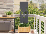 Garden Privacy Screen Anthracite 32 x 140 cm Cold-rolled steel 876261
