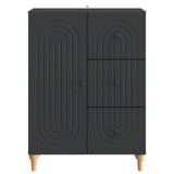 Sideboard with Drawer Black 66 x 34.5 x 90 cm Engineered Wood 894166